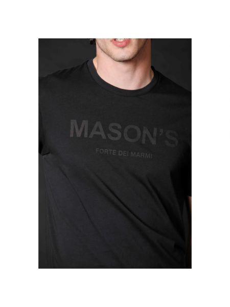 T-shirt mit print Mason's schwarz