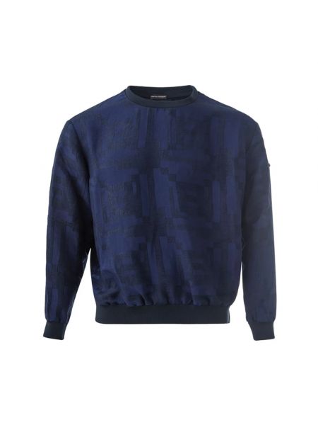Sweatshirt mit reißverschluss Emporio Armani blau