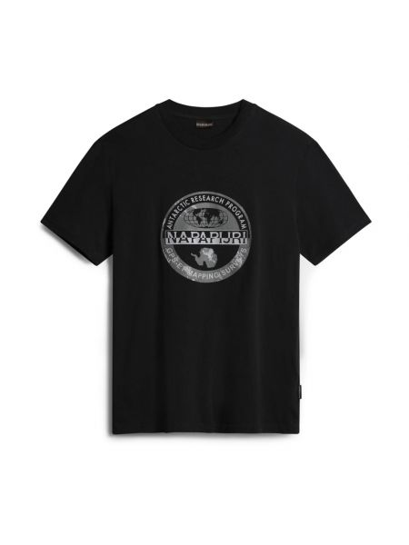 T-shirt mit kurzen ärmeln Napapijri schwarz