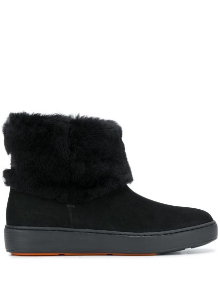 Sněžné boty s kožíškem Santoni černé