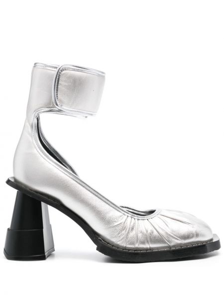 Pantofi cu toc cu toc Henrik Vibskov argintiu