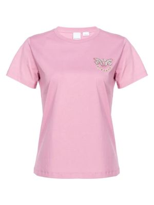 Polo majica sa dugačkim rukavima Pinko ružičasta