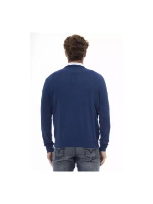 Jersey de lana de tela jersey Sergio Tacchini azul