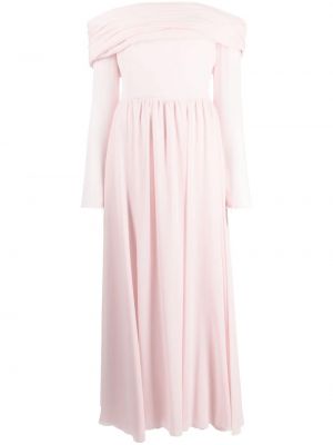 Plisuotas suknele kokteiline Giambattista Valli rožinė