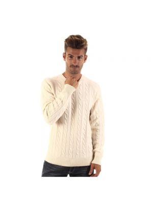 Sweter wełniany Gant beżowy