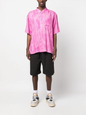 Krekls ar apdruku Stüssy rozā