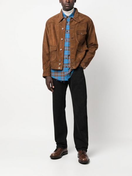 Zomšinė marškiniai Ralph Lauren Rrl ruda