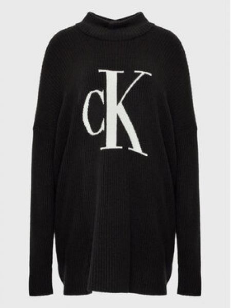 Светр вільного крою Calvin Klein Jeans Plus чорний