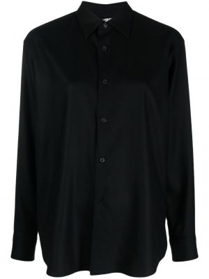 Μάλλινο πουκάμισο Auralee μαύρο
