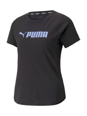 PUMA Funkčné tričko  nebesky modrá / čierna