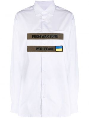 Βαμβακερό πουκάμισο Litkovskaya λευκό