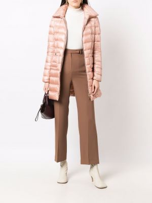 Kabát na zip Herno růžový