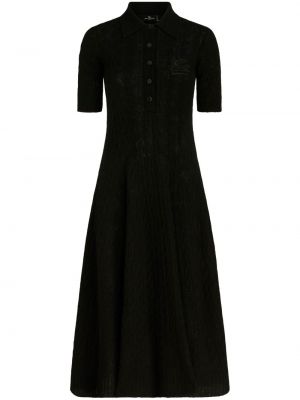 Kašmírové šaty Etro černé