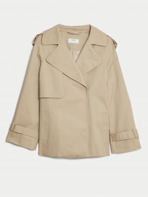 Béžový krátký kabát Marks & Spencer
