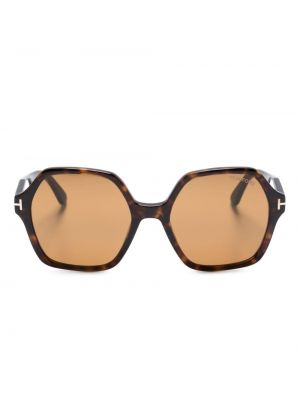 Oversized slnečné okuliare Tom Ford Eyewear hnedá