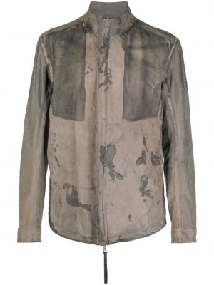 Reverzibilna usnjena jakna Boris Bidjan Saberi siva