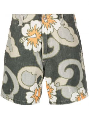 Jeans shorts mit print Erl