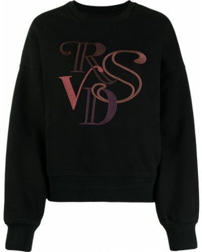 Rund hals brodert sweatshirt Izzue svart