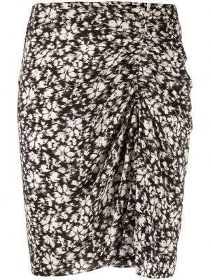 Ασύμμετρη φλοράλ φούστα mini με σχέδιο Marant Etoile