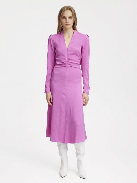 Приталенное платье Gestuz розовое
