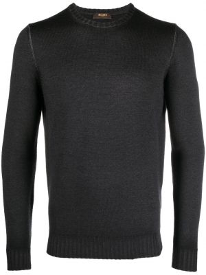 Плетен пуловер Moorer сиво