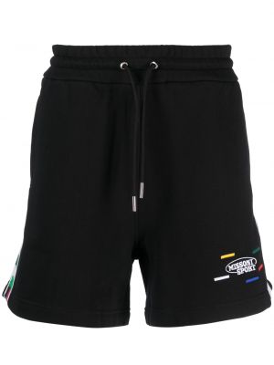 Shorts de sport brodeés Missoni noir