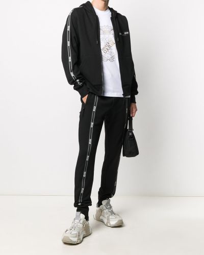 Sudadera con capucha Versace Jeans Couture negro