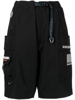 Trykt bermudashorts Aape By *a Bathing Ape® svart