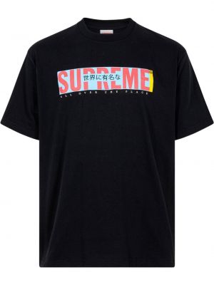 T-shirt Supreme, сzarny