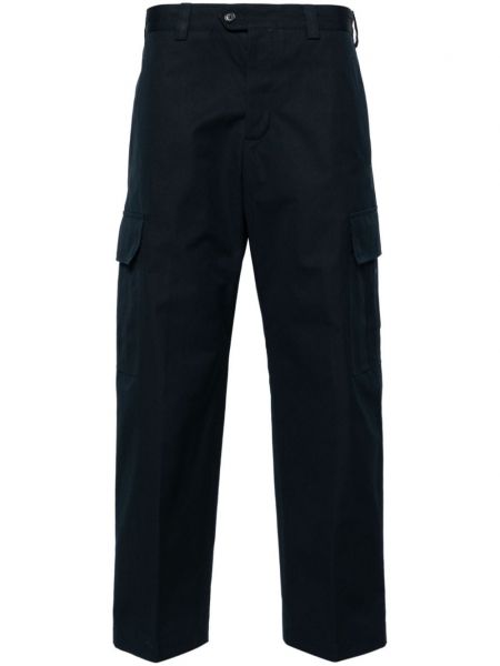 Pantalon droit en coton Pt Torino bleu