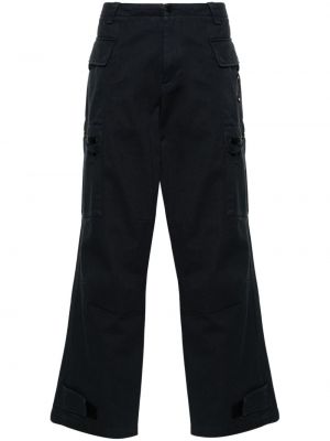 Pantalon cargo en coton avec poches A-cold-wall* bleu