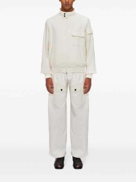 Pantalon en lin Ferragamo blanc