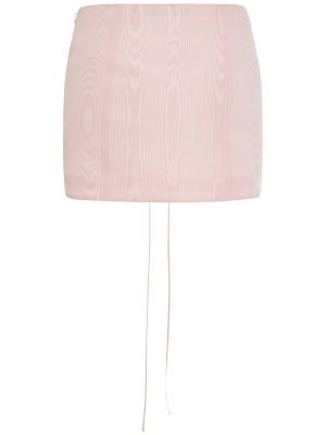Nėriniuotas mini sijonas su raišteliais Alessandra Rich rožinė
