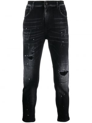 Slim fit skinny fit-jeans Dondup svart