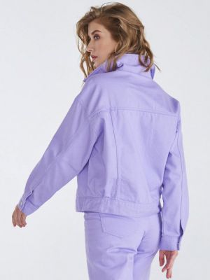 Джинсовая куртка Velocity фиолетовая