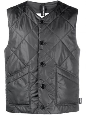 Prošívaná vesta s výstřihem do v Mackintosh šedá