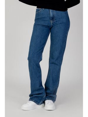 Blugi bootcut Calvin Klein Jeans albastru