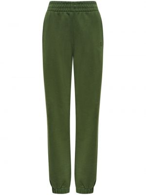 Bavlnené teplákové nohavice s výšivkou 12 Storeez zelená