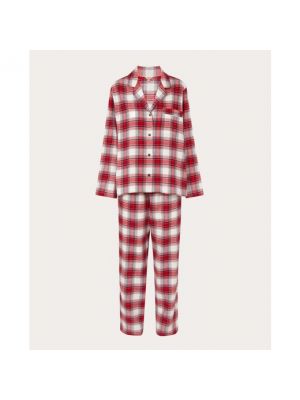 Pijama de algodón con estampado Eberjey rojo
