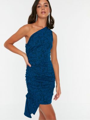 Pouzdrové šaty Trendyol modré