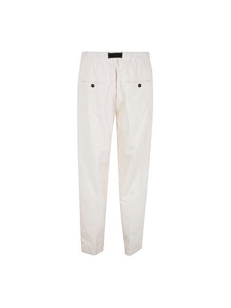Pantalones rectos slim fit de algodón White Sand