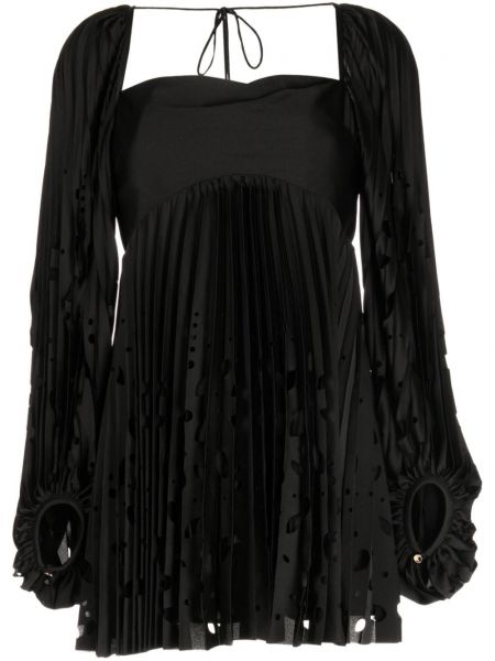 Kleid mit plisseefalten Acler schwarz