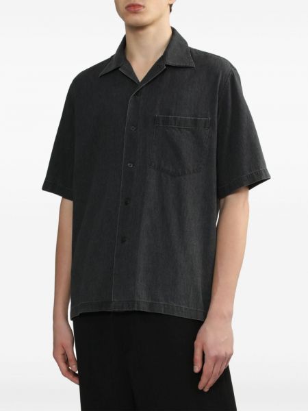 Camicia di cotone Auralee nero