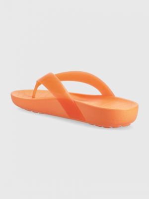 Lapos talpú flip-flop Crocs narancsszínű