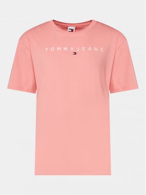 Teksasärk Tommy Jeans roosa