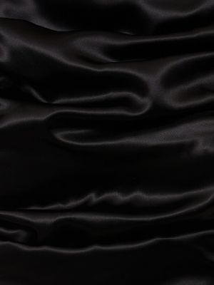 Satynowa sukienka długa Christopher Esber czarna