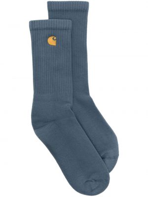 Ponožky s výšivkou Carhartt Wip modrá