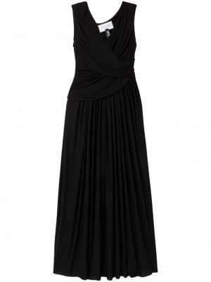 Drapované dlouhé šaty Az Factory černé