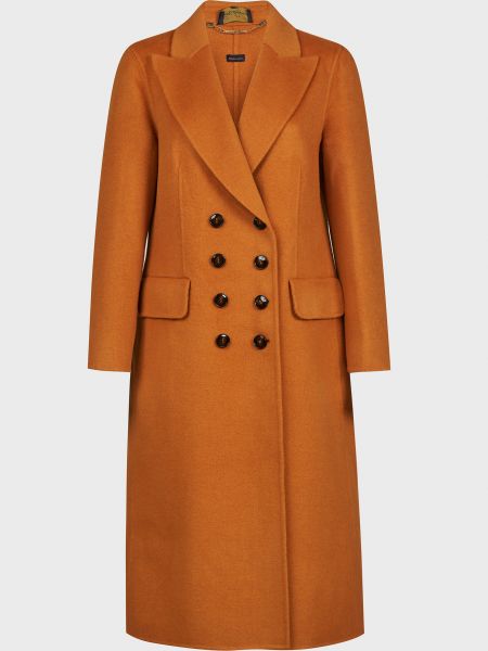 Оранжевое пальто Luisa Spagnoli