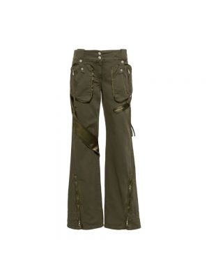 Spodnie z kieszeniami Blumarine zielone